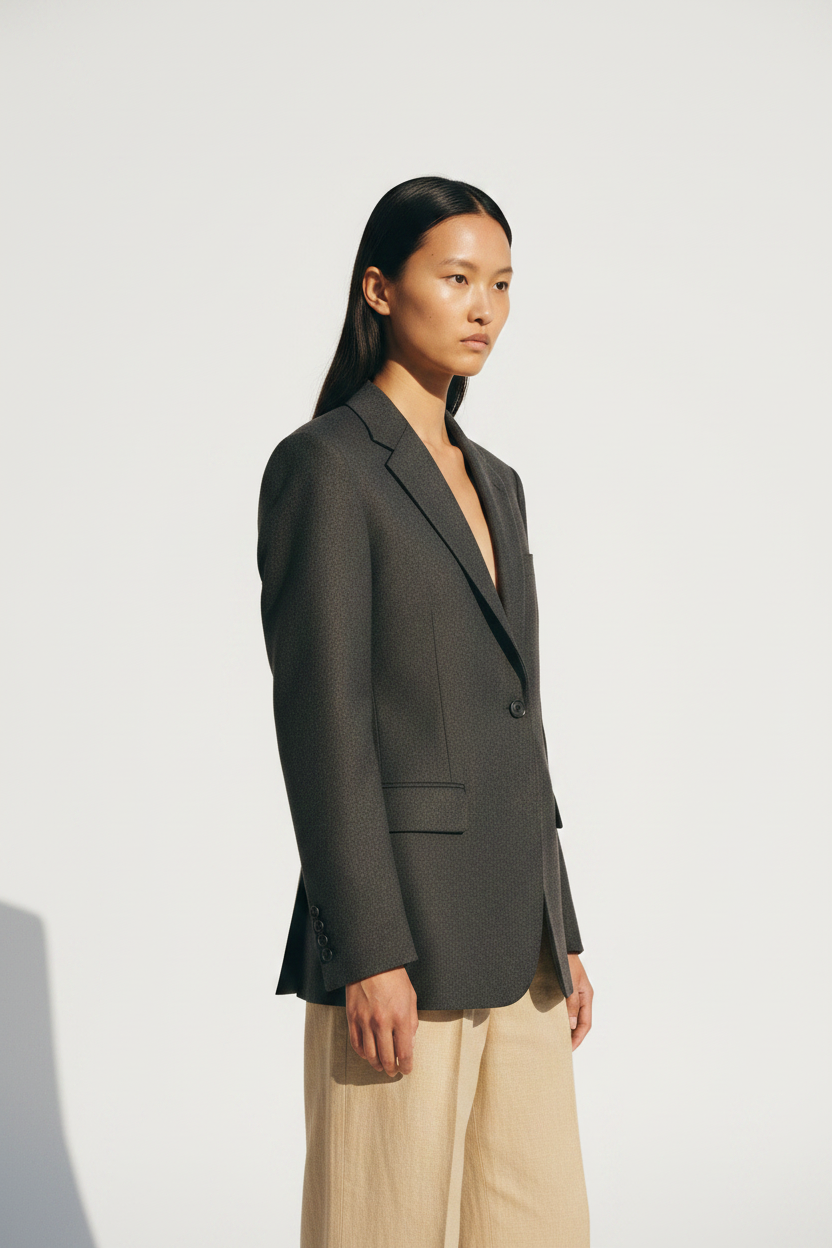 The Column Blazer — Side Profile