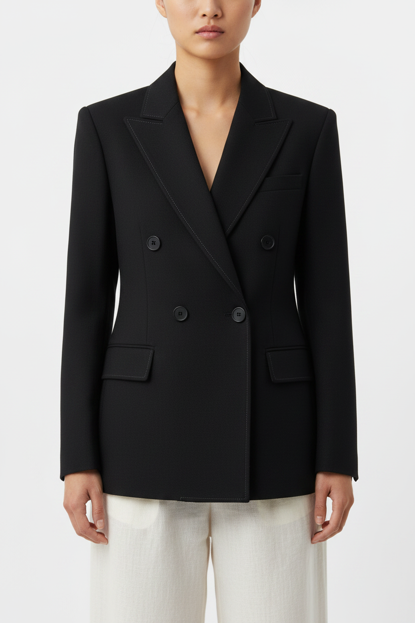 The Double-Breasted Blazer – Fabric Detail