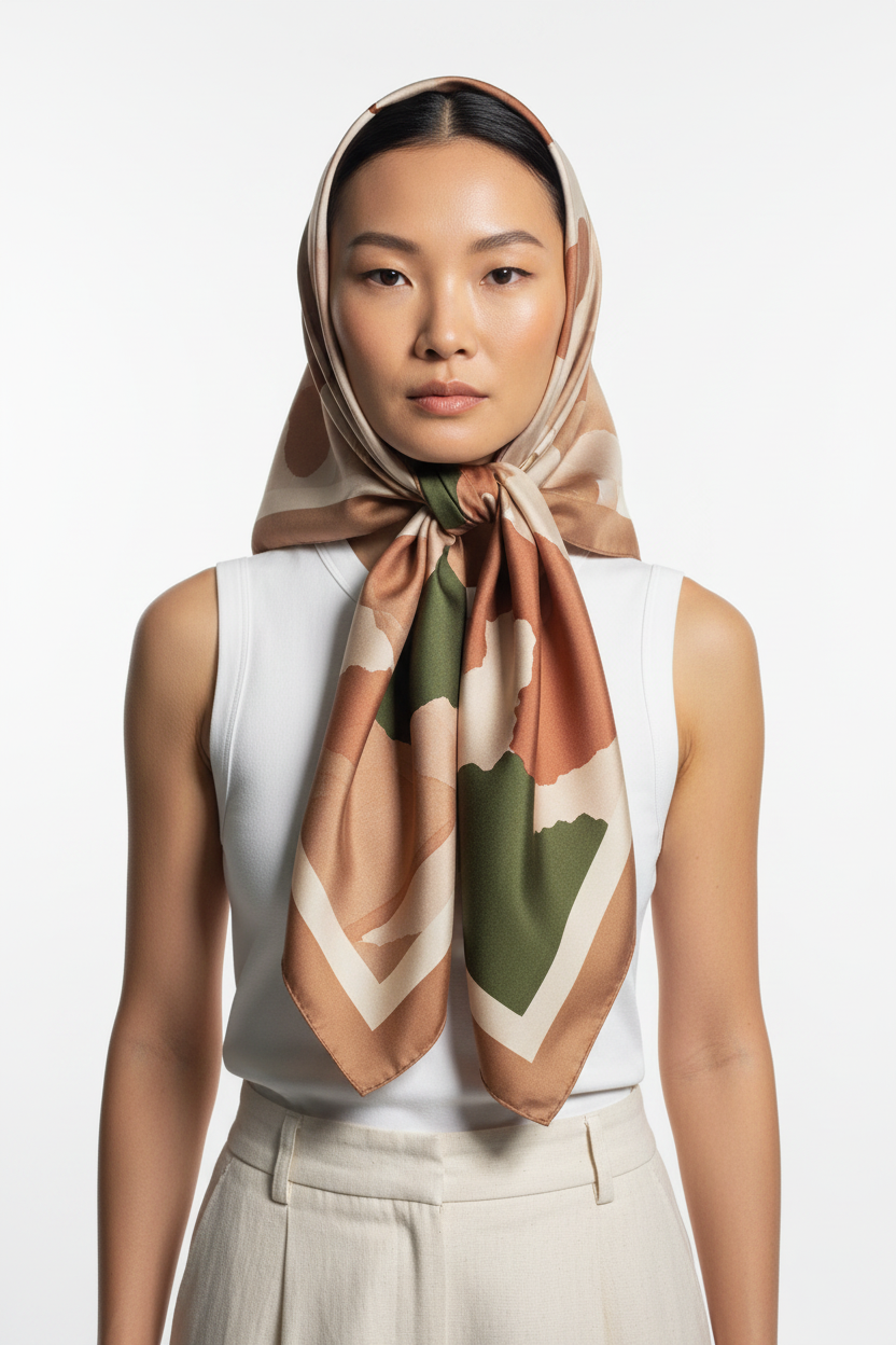 The Silk Scarf — Head Wrap Detail
