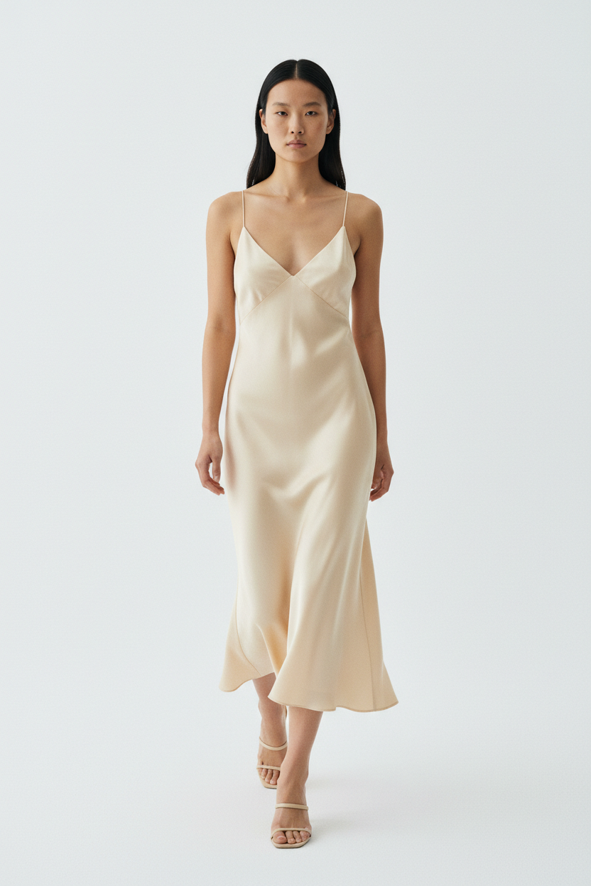 The Slip Dress — Walking Motion, Bone