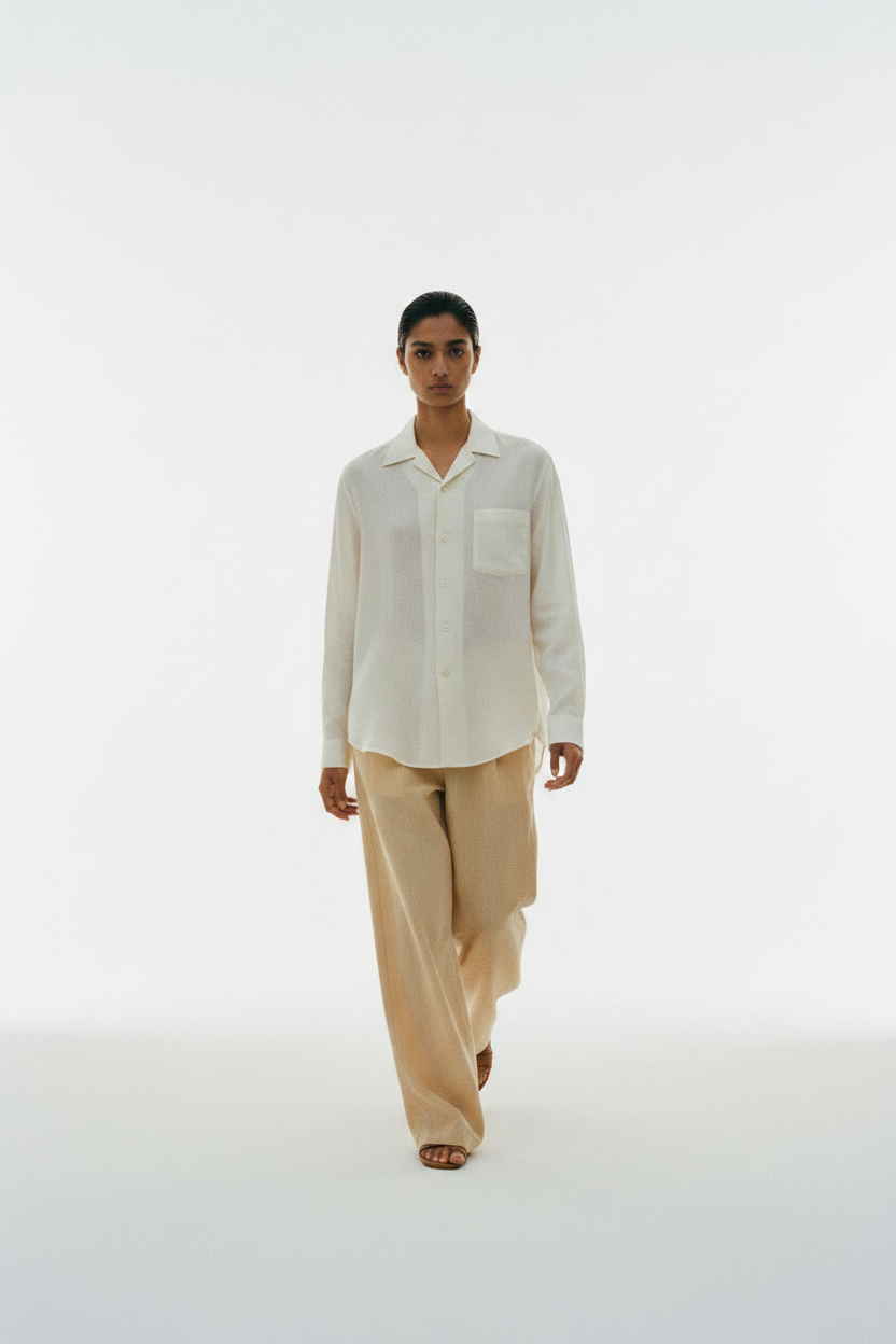 Walking Motion – The Linen Camp Shirt