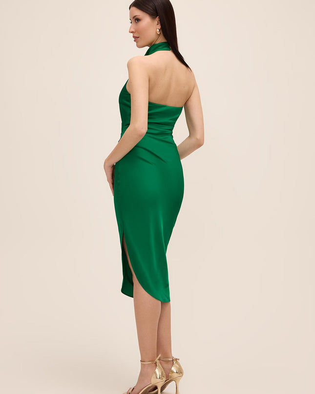 Élan Privé Midi Dress - Emerald