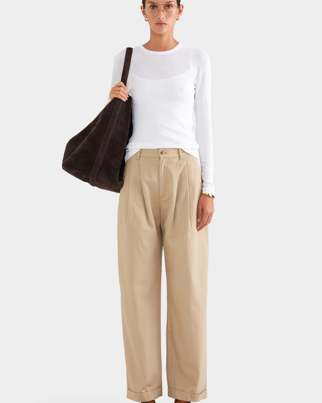 Atelier Verve Relaxed Trousers - Sand