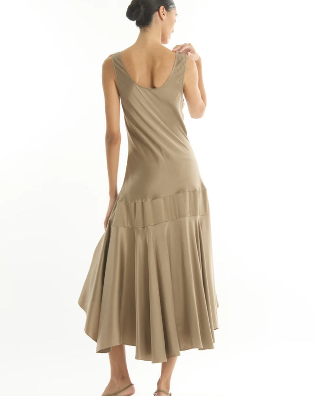 Sable & Silk Maxi Dress - Taupe