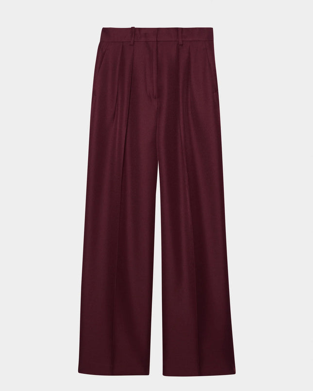 Maison Celeste Relaxed Trousers - Burgundy