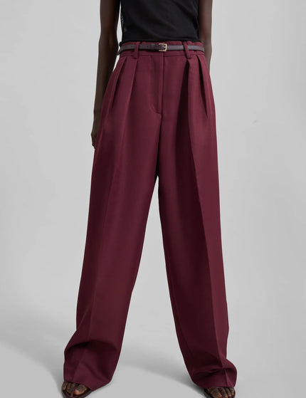 Maison Celeste Relaxed Trousers - Burgundy