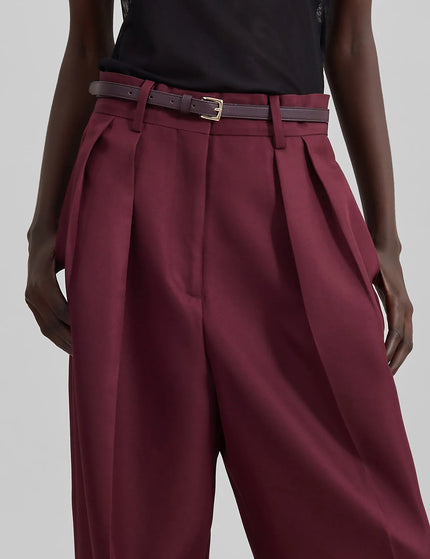 Maison Celeste Relaxed Trousers - Burgundy