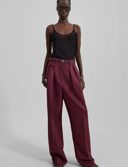 Maison Celeste Relaxed Trousers - Burgundy