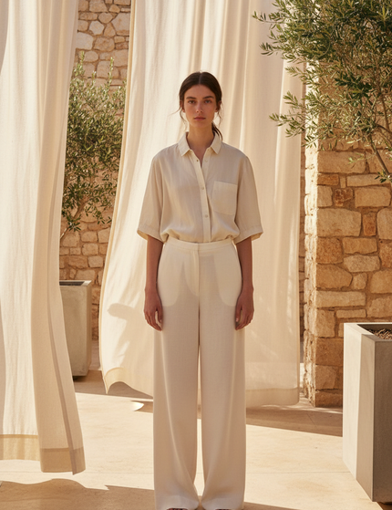 Environmental Portrait — The Poplin Button-Down, Bone