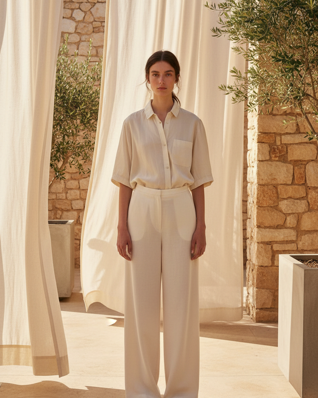 Environmental Portrait — The Poplin Button-Down, Bone