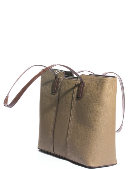 The Leather Tote, garment study, off-white seamless