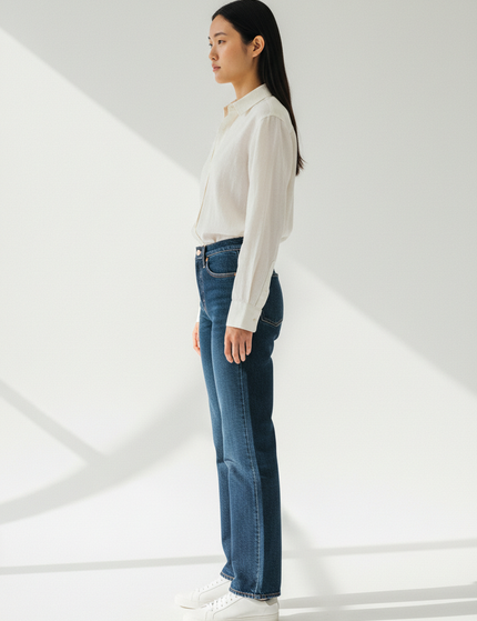 Side Profile — The Straight-Leg Jean, Indigo