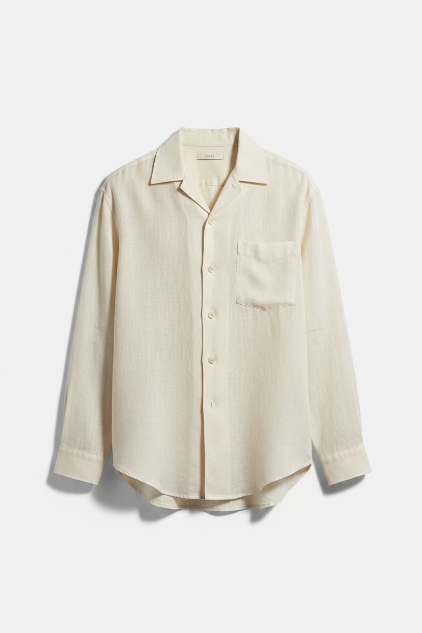 Standalone Packshot – The Linen Camp Shirt