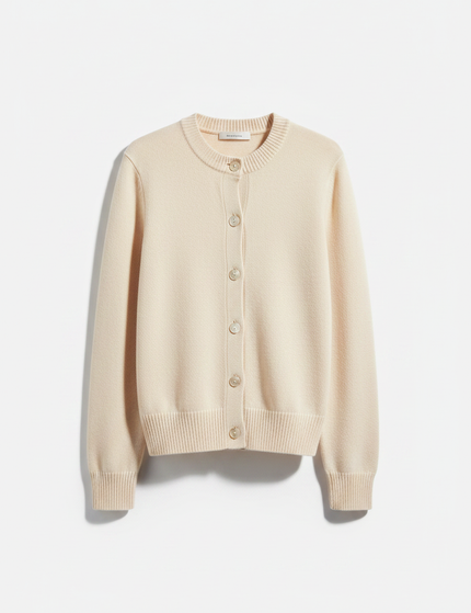 The Cardigan — Bone Packshot