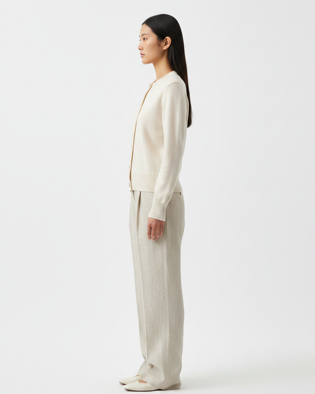 The Cardigan — Side Profile Editorial