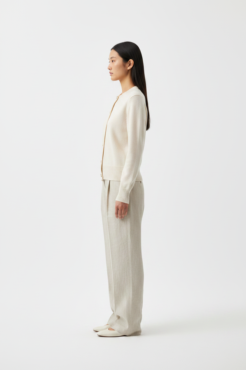 The Cardigan — Side Profile Editorial