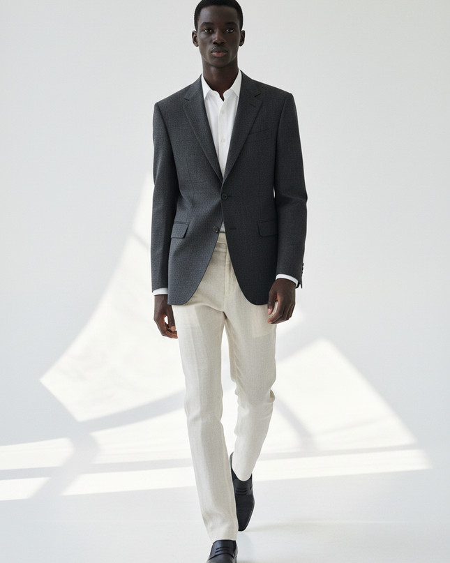 The Column Blazer — Walking Motion