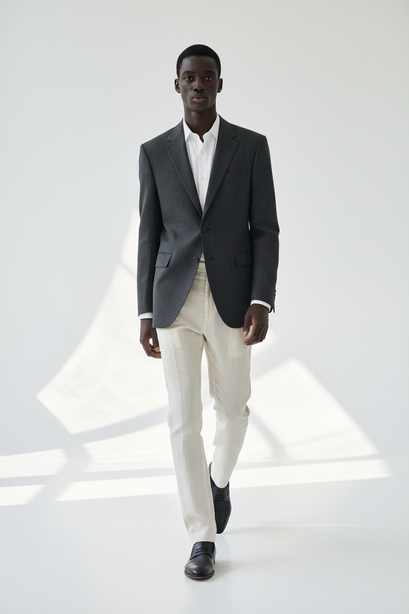 The Column Blazer — Walking Motion
