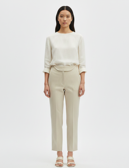 The Cropped Trouser — Front Full-Body Editorial