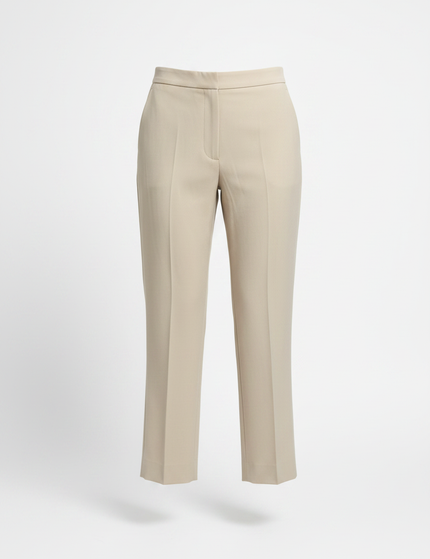 The Cropped Trouser — Stone Packshot