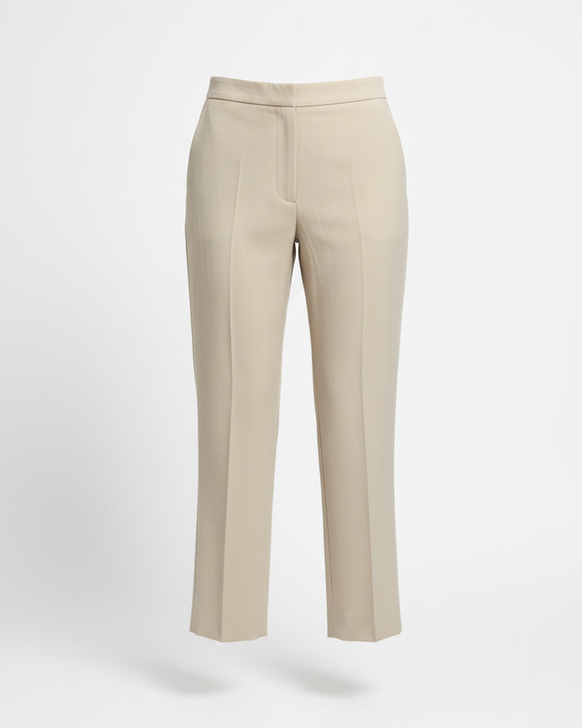 The Cropped Trouser — Stone Packshot