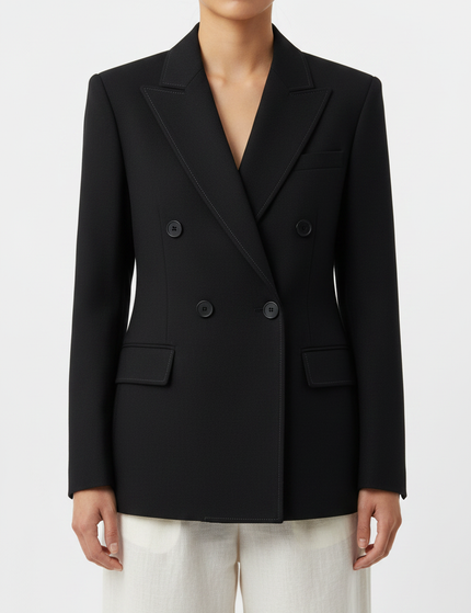 The Double-Breasted Blazer – Fabric Detail