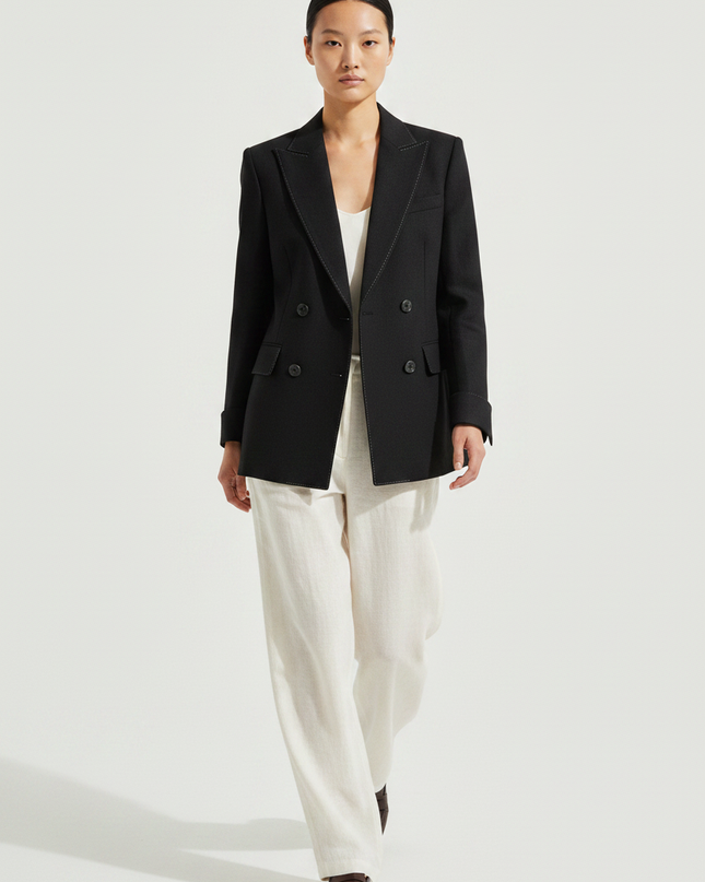The Double-Breasted Blazer – Walking Motion