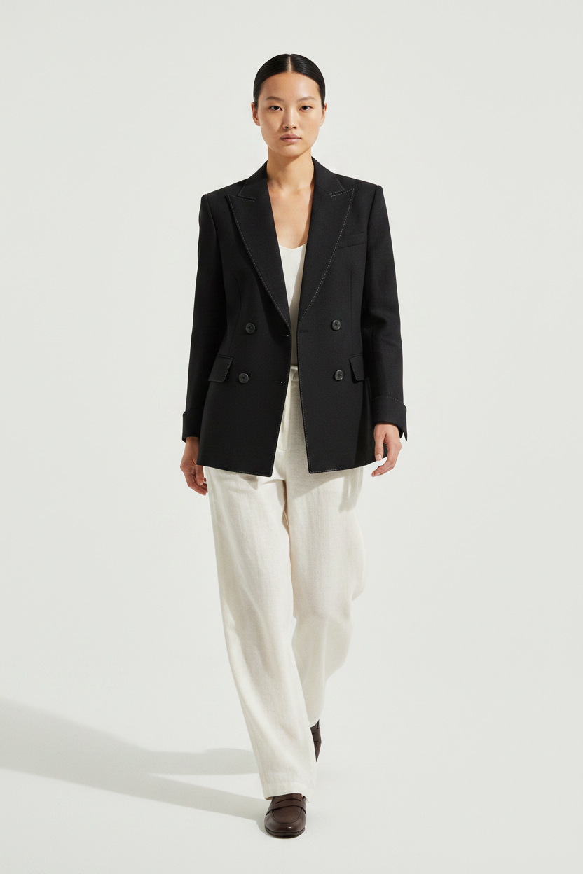 The Double-Breasted Blazer – Walking Motion