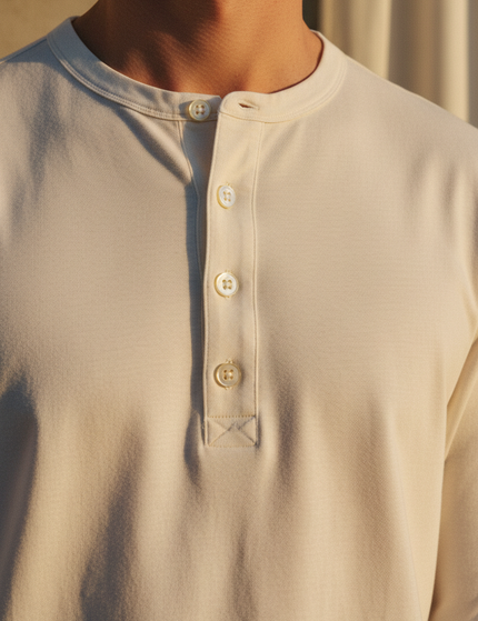 The Henley — Fabric detail