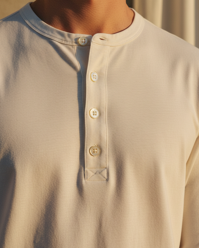 The Henley — Fabric detail