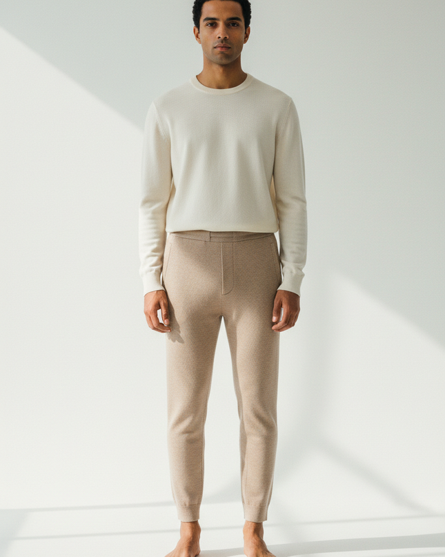 The Knit Pant — Front Full-Body