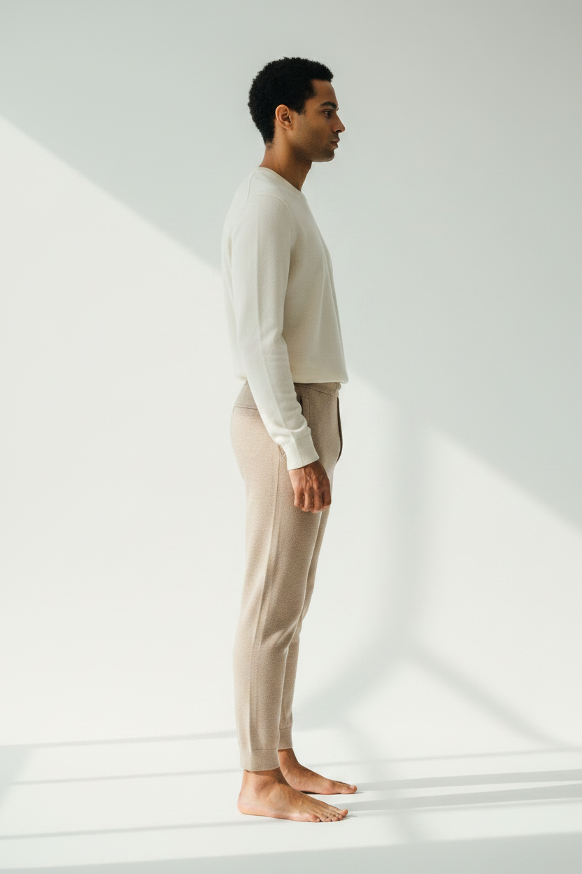 The Knit Pant — Side Profile