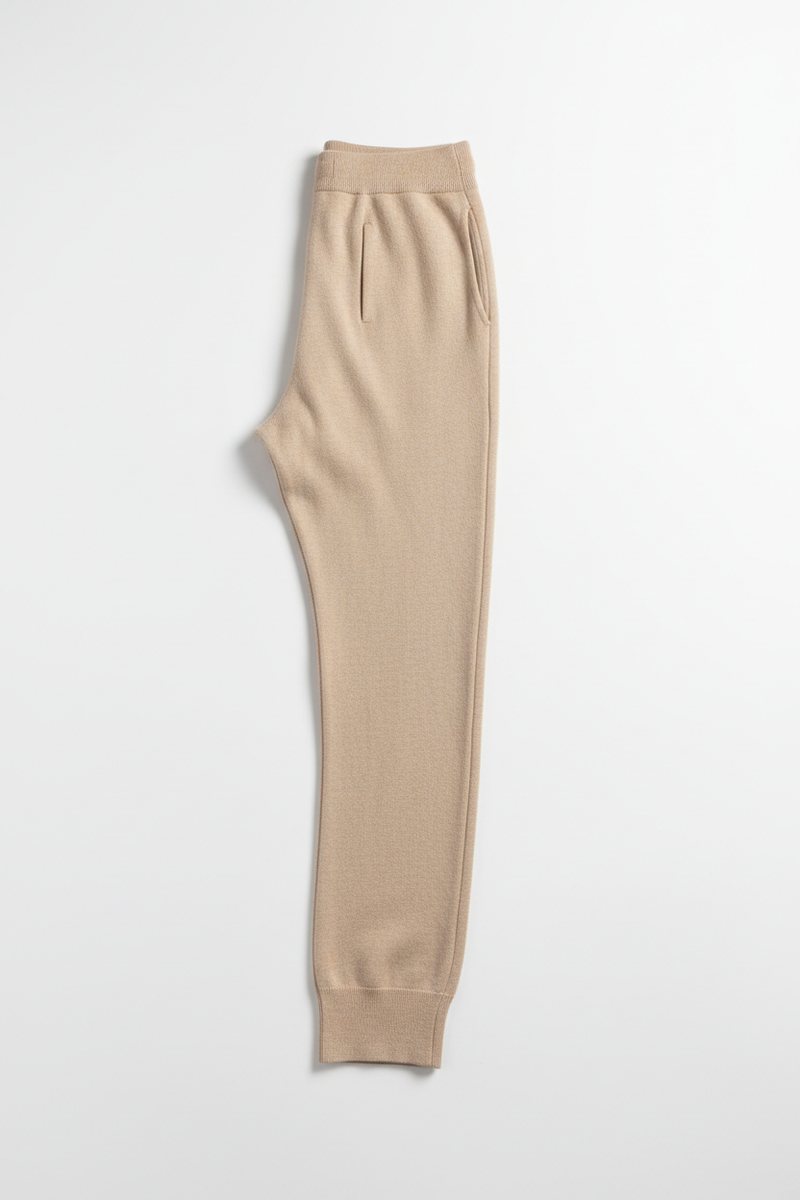 The Knit Pant — Stone Packshot