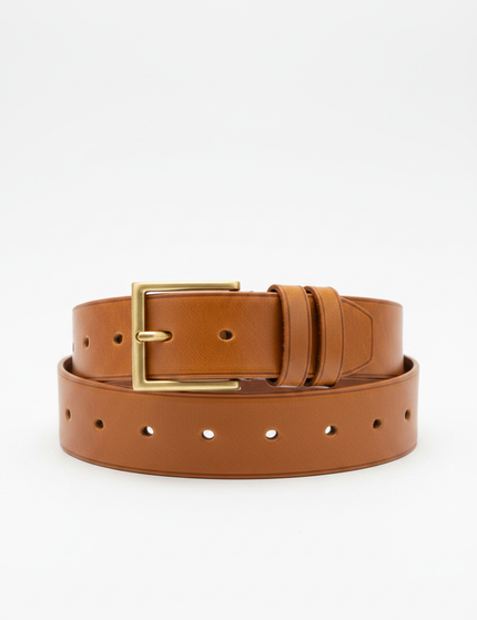 The Leather Belt, Cognac — Packshot
