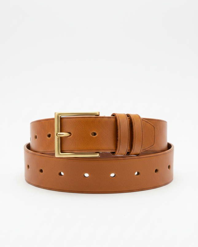 The Leather Belt, Cognac — Packshot
