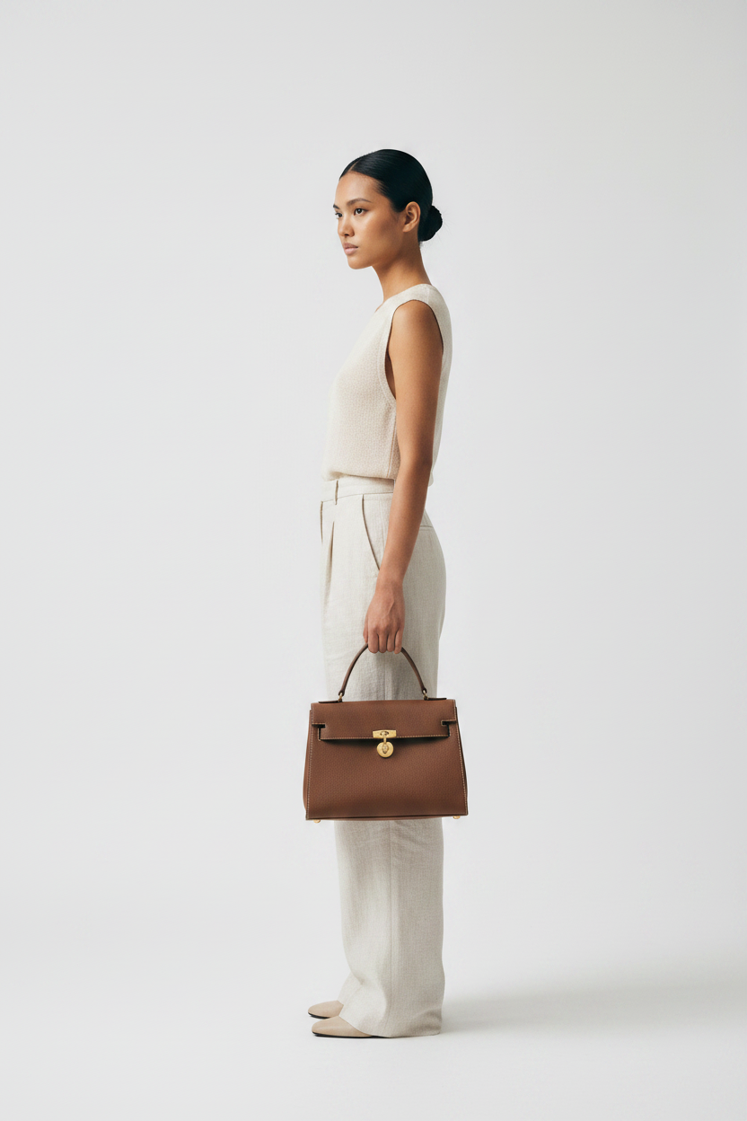 The Medici Bag — Model Side Profile