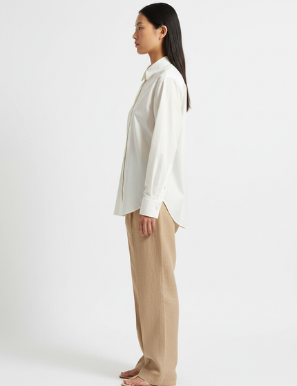 The Poplin Button-Down — Side Profile