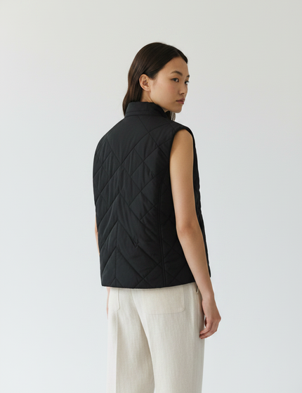 The Quilted Vest — Back Angle
