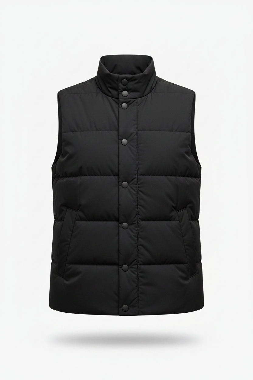 The Quilted Vest — Standalone Packshot