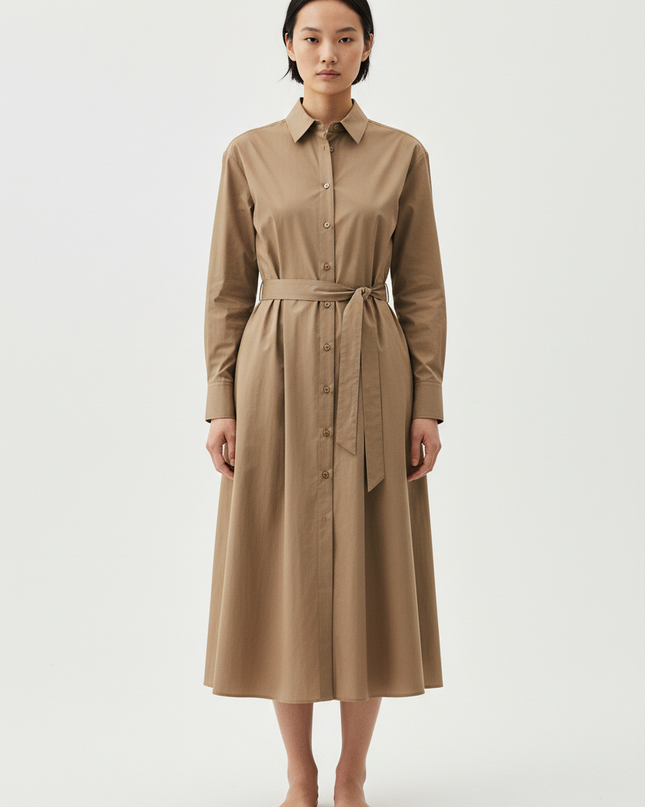 The Shirt Dress — Front Full Body