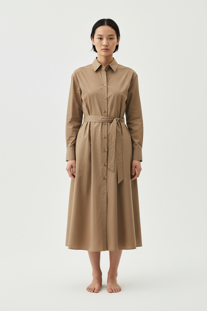 The Shirt Dress — Front Full Body