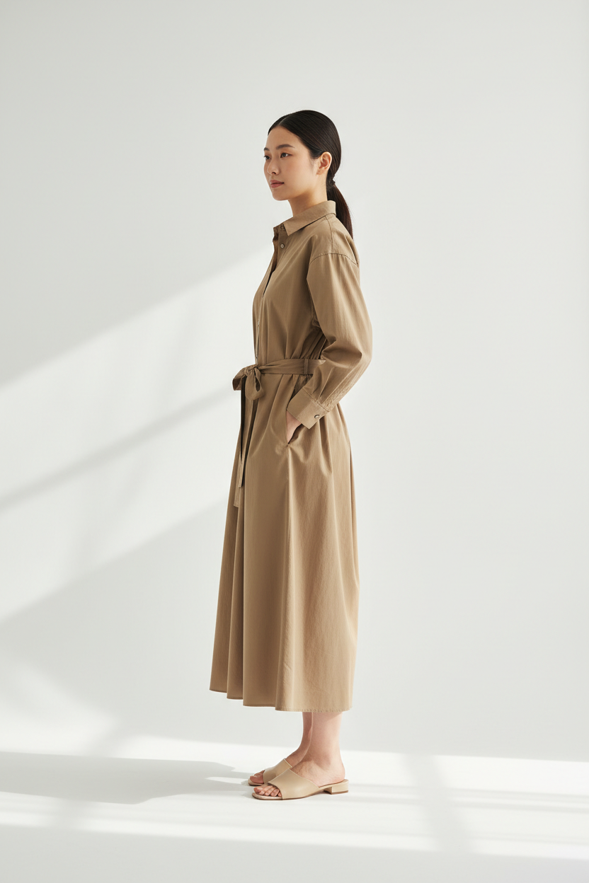 The Shirt Dress — Side Profile