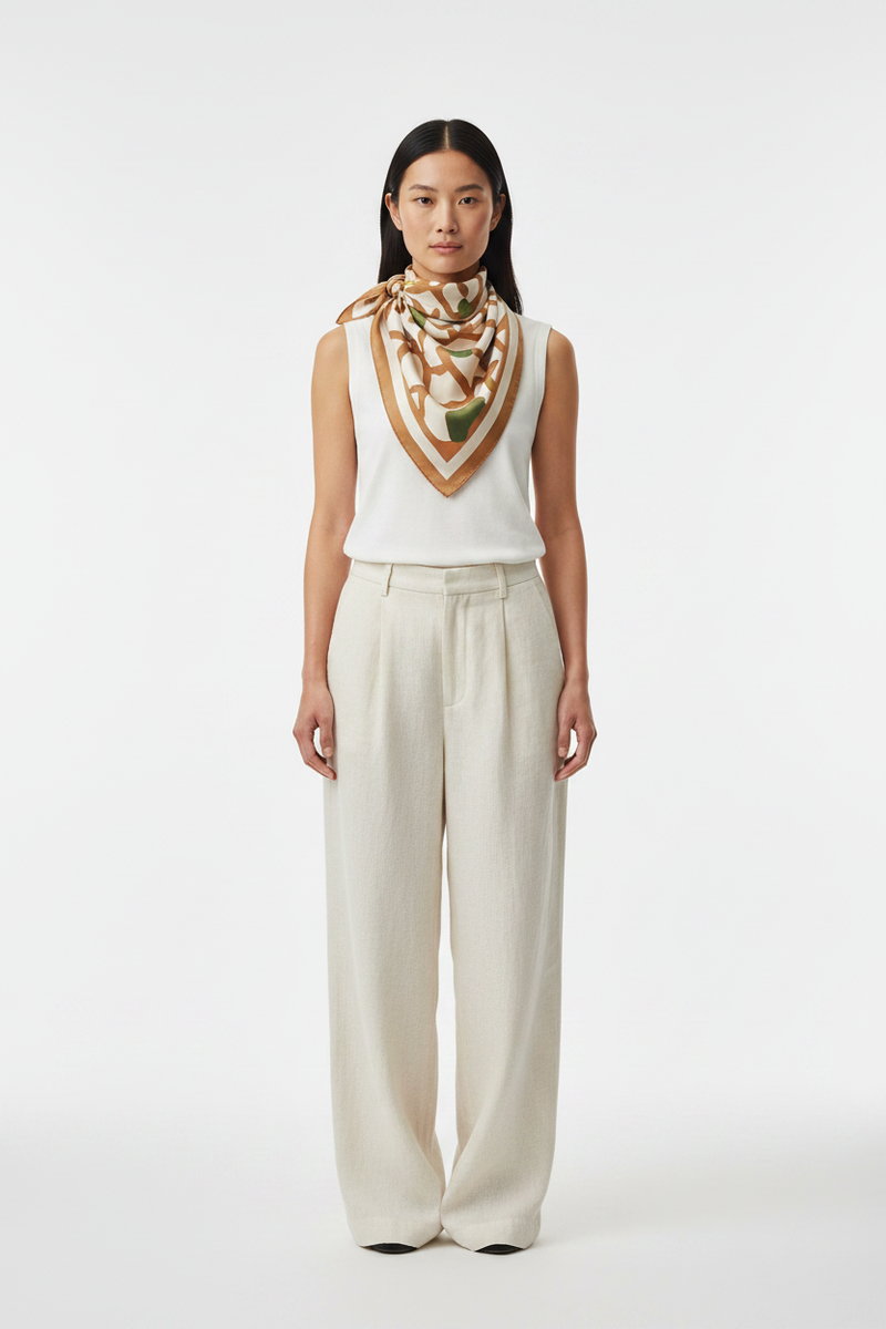 The Silk Scarf — Front Full-Body