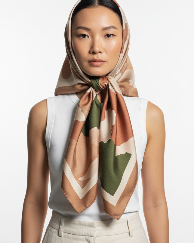 The Silk Scarf — Head Wrap Detail