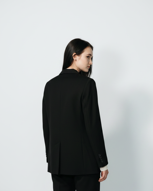 The Single-Breasted Blazer — Back Angle