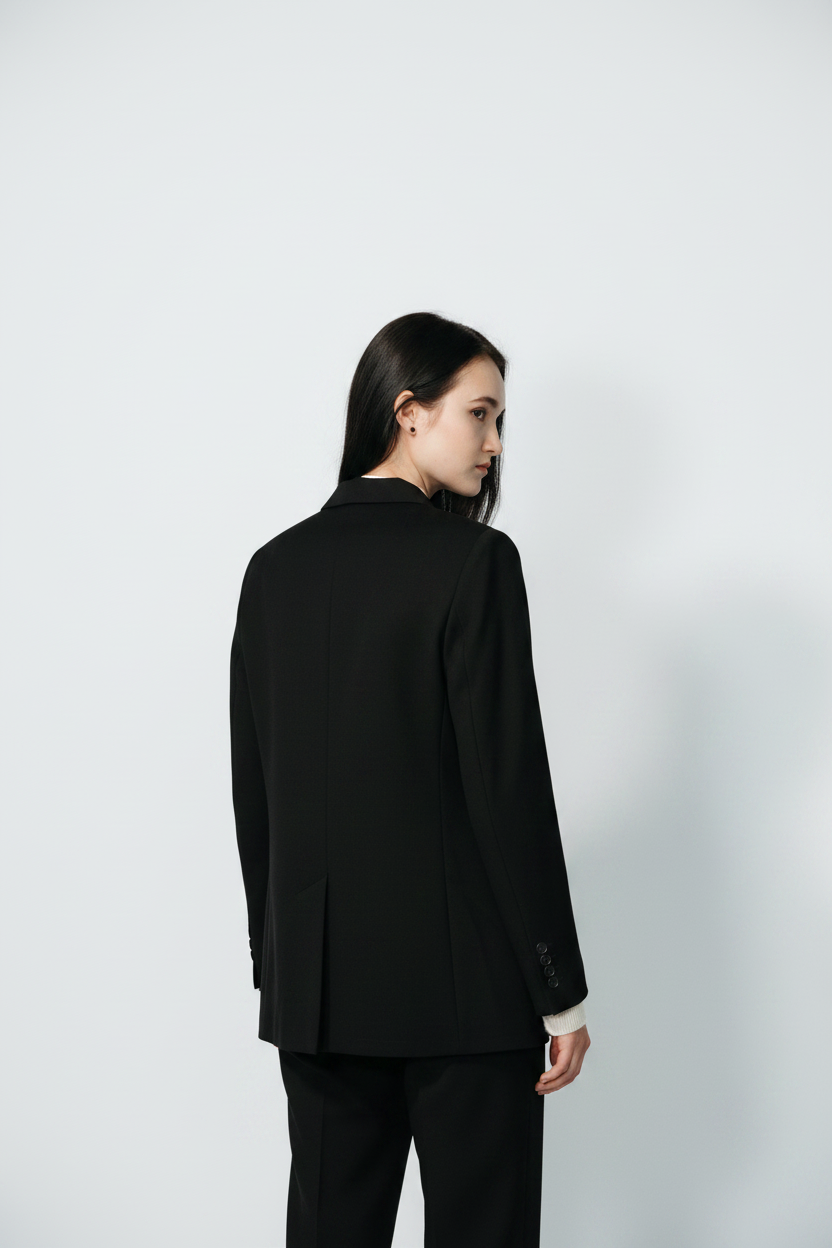 The Single-Breasted Blazer — Back Angle