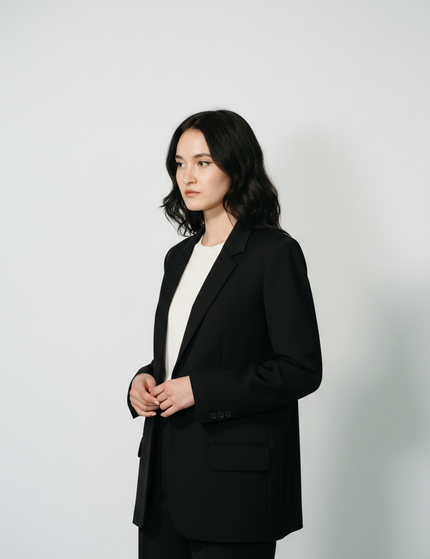 The Single-Breasted Blazer — Side Profile