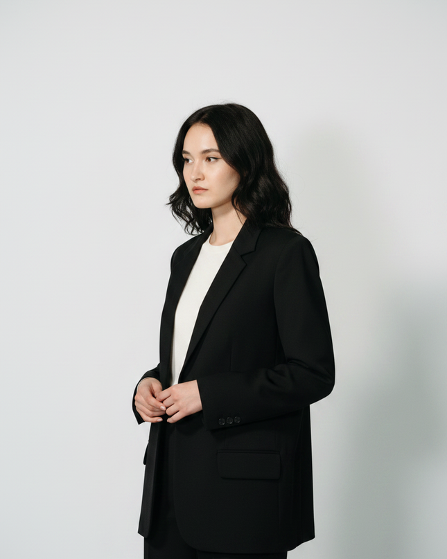 The Single-Breasted Blazer — Side Profile