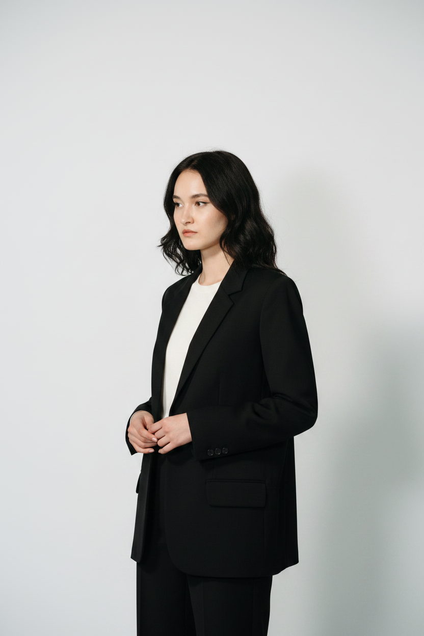 The Single-Breasted Blazer — Side Profile