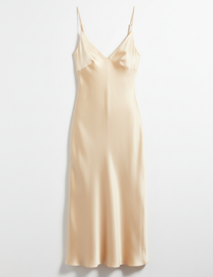The Slip Dress — Packshot, Bone